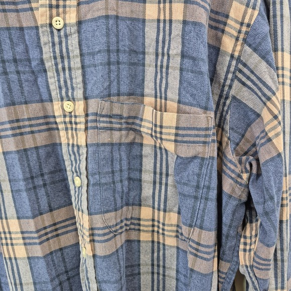 Vintage Burberrys Shirt‎ Men's XL Plaid Flannel Button-Down Made in USA - Picture 10 of 11